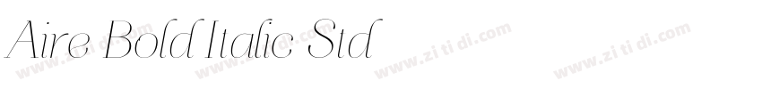 Aire Bold Italic Std字体转换